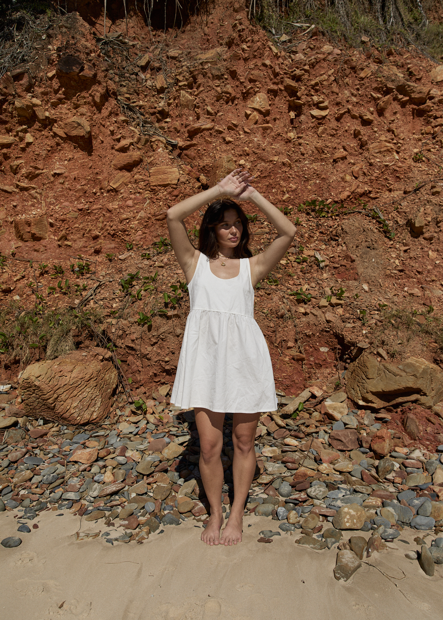 AFENDS Womens Jesse - Mini Dress - White