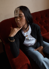 AFENDS Womens Day Job -  Baby Tee - White - Afends womens day job   baby tee   white