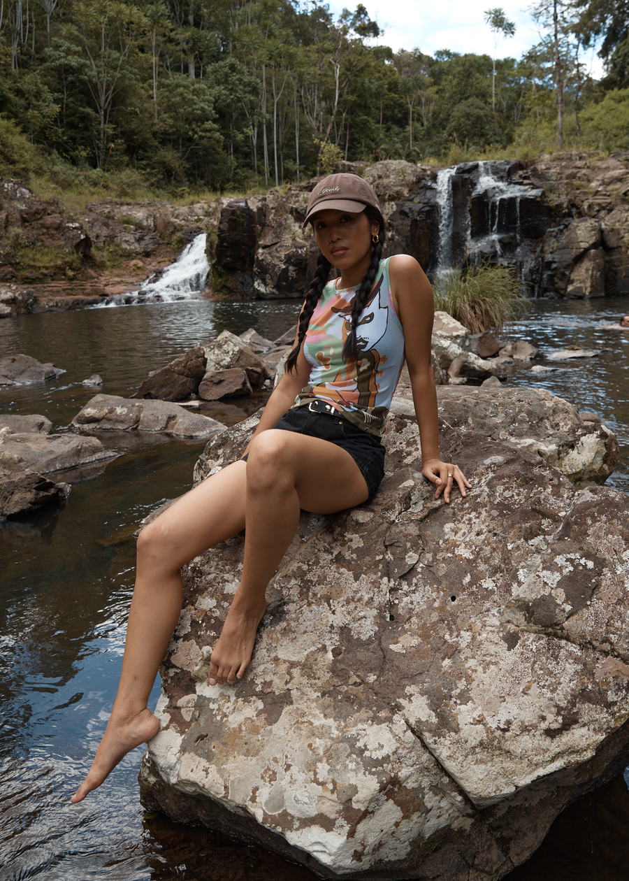 AFENDS Womens Karlee - Sheer Tank - Multi