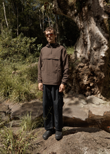 AFENDS Mens System - Water Resistant Spray Anorak Jacket - Coffee - Afends mens system   water resistant spray anorak jacket   coffee