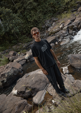 AFENDS Mens Moments - Boxy Tee - Black - Afends mens moments   boxy tee   black