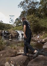 AFENDS Mens Moments - Boxy Tee - Black - Afends mens moments   boxy tee   black