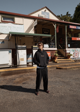 AFENDS Mens Wired - Boxy Hoodie - Black - Afends mens wired   boxy hoodie   black