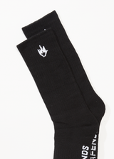 AFENDS Mens Flame - Socks Three Pack - Black - Afends mens flame   socks three pack   black 