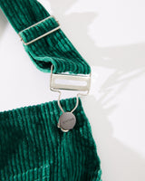 AFENDS Womens Louis - Corduroy Baggy Overall - Emerald - Afends womens louis   corduroy baggy overall   emerald