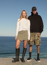 AFENDS Womens Fraser - Utility Mini Skirt - Olive - Afends womens fraser   utility mini skirt   olive 