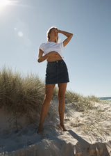 AFENDS Womens Georgia - Denim Skirt - Authentic Blue - Afends womens georgia   denim skirt   authentic blue