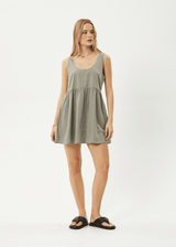 AFENDS Womens Jesse - Mini Dress - Olive - Afends womens jesse   mini dress   olive