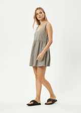 AFENDS Womens Jesse - Mini Dress - Olive - Afends womens jesse   mini dress   olive