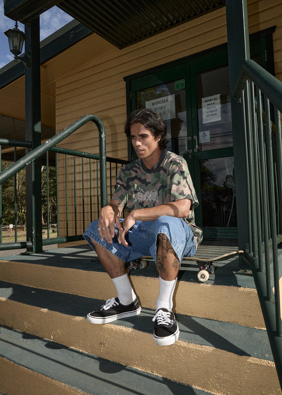 AFENDS Mens Hidden - Boxy Tee - Hidden