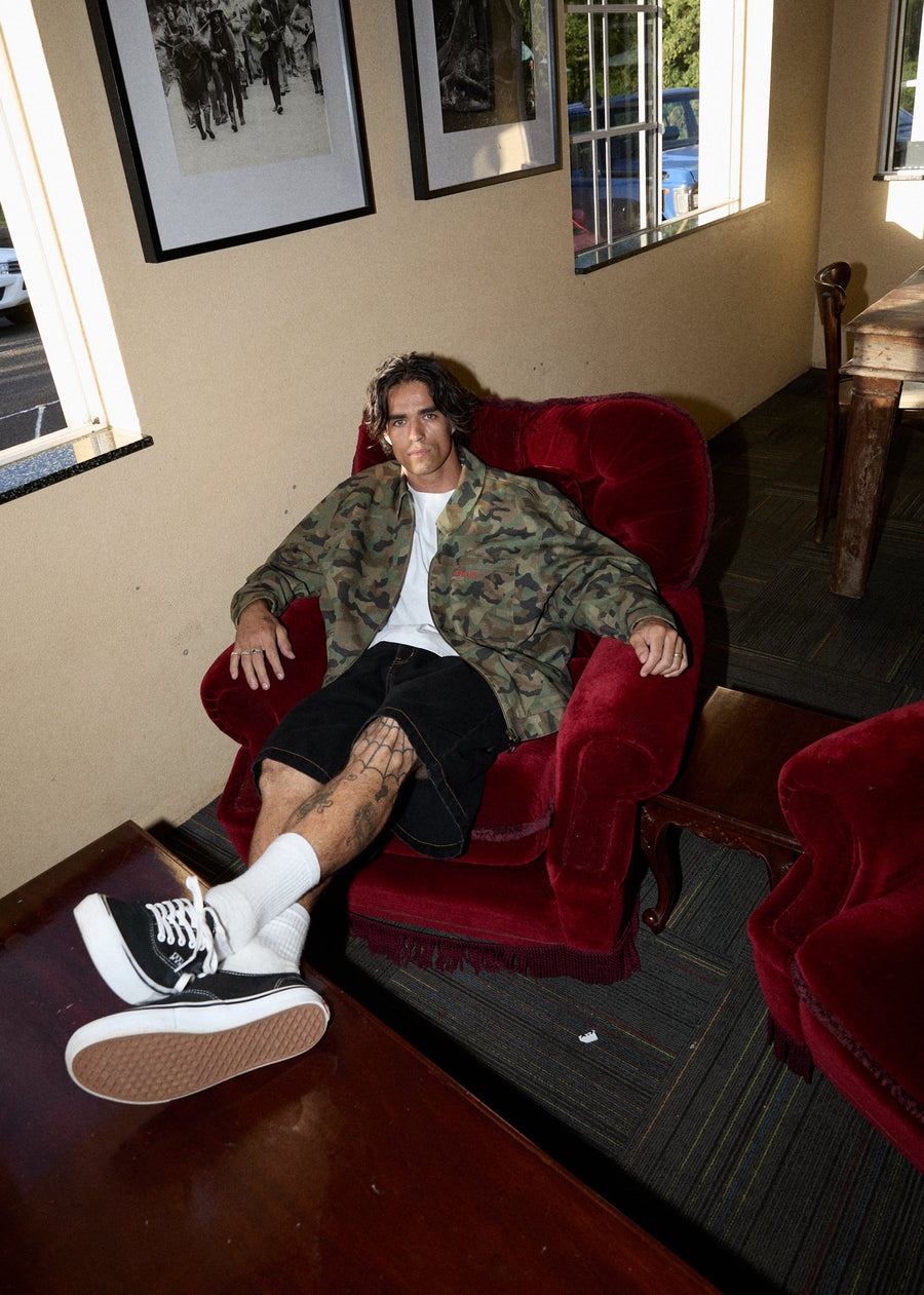 AFENDS Mens Hidden Oracle - Workwear Jacket - Hidden