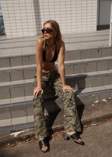 AFENDS Womens Hidden Lexi - Low Rise Workwear Pant - Hidden - Afends womens hidden lexi   low rise workwear pant   hidden