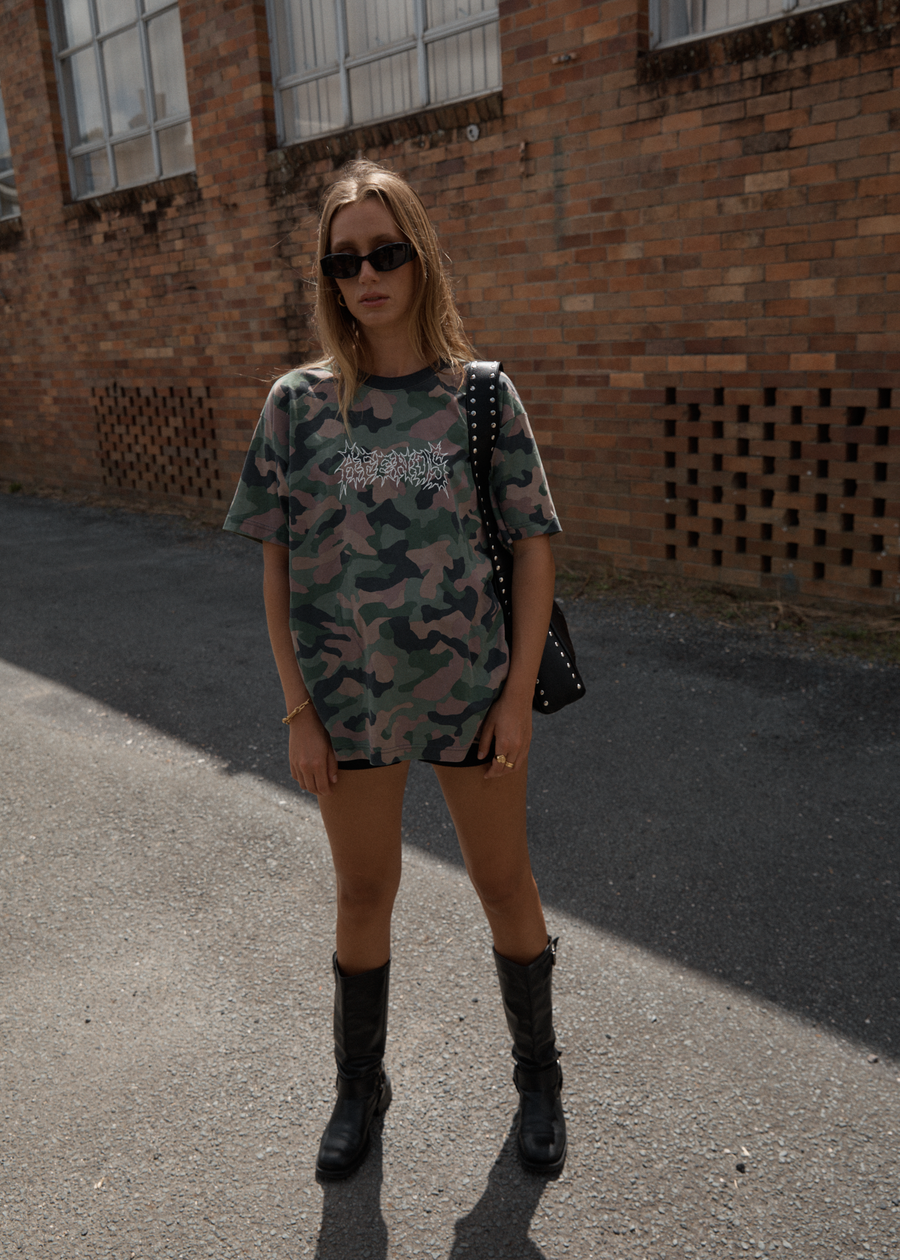 AFENDS Mens Hidden - Boxy Tee - Hidden