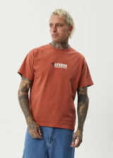 AFENDS Mens Nuts N Bolts - Heavyweight Boxy Tee - Terra - Afends mens nuts n bolts   heavyweight boxy tee   terra