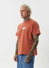 AFENDS Mens Nuts N Bolts - Heavyweight Boxy Tee - Terra - Afends mens nuts n bolts   heavyweight boxy tee   terra