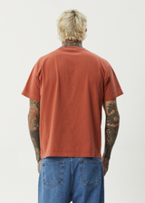 AFENDS Mens Nuts N Bolts - Heavyweight Boxy Tee - Terra - Afends mens nuts n bolts   heavyweight boxy tee   terra