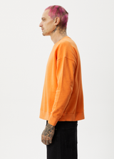 AFENDS Mens Minimum - Crew Neck Jumper - Sunset - Afends mens minimum   crew neck jumper   sunset