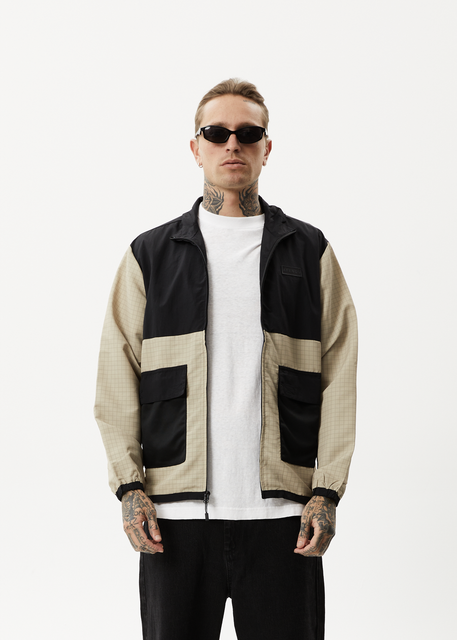 AFENDS Mens Checkmate - Check Spray Jacket - Multi