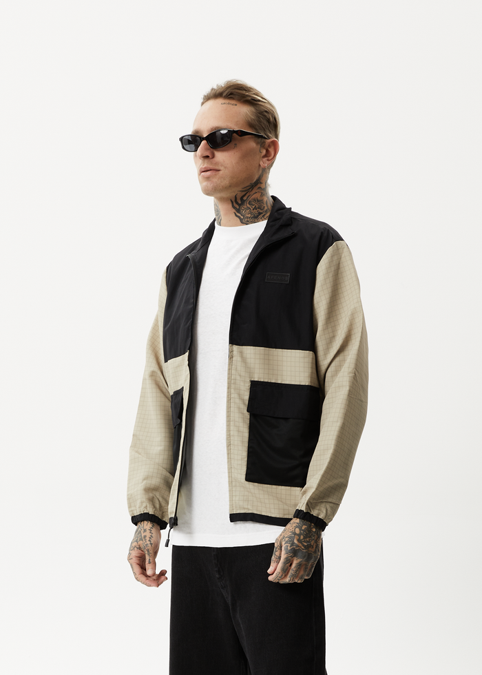 AFENDS Mens Checkmate - Check Spray Jacket - Multi