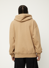 AFENDS Mens All Day - Relaxed Hoodie - Tan - Afends mens all day   relaxed hoodie   tan 