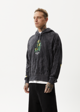 AFENDS Mens Beautiful Weeds - Graphic Hoodie - Black - Afends mens beautiful weeds   graphic hoodie   black 