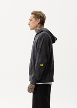 AFENDS Mens Beautiful Weeds - Graphic Hoodie - Black - Afends mens beautiful weeds   graphic hoodie   black 