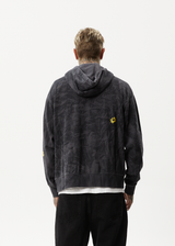 AFENDS Mens Beautiful Weeds - Graphic Hoodie - Black - Afends mens beautiful weeds   graphic hoodie   black 