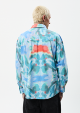 AFENDS Mens Thermal - Oversized Long Sleeve Shirt - Multi - Afends mens thermal   oversized long sleeve shirt   multi 