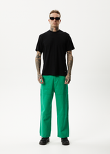 AFENDS Mens Sleepy Hollow Richmond - Twill Baggy Workwear Pant - Forest - Afends mens sleepy hollow richmond   twill baggy workwear pant   forest