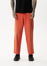 AFENDS Mens Louie - Denim Wide Leg Jean - Faded Orange - Afends mens louie   denim wide leg jean   faded orange