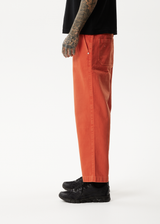 AFENDS Mens Louie - Denim Wide Leg Jean - Faded Orange - Afends mens louie   denim wide leg jean   faded orange