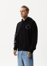 AFENDS Mens Vortex - Hoodie - Black - Afends mens vortex   hoodie   black 