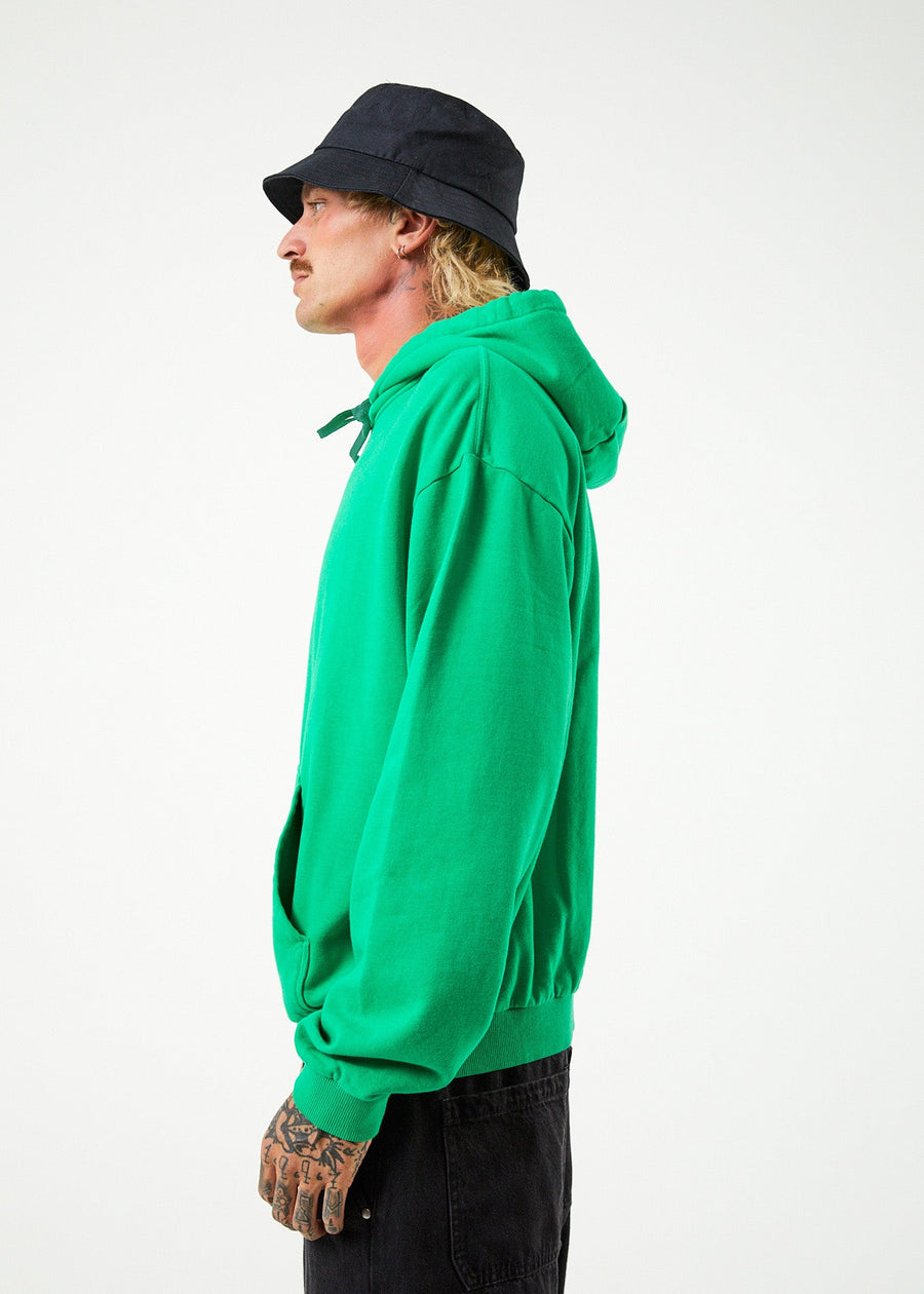 AFENDS Mens Caught In The Wild - Graphic Hoodie - Forest 