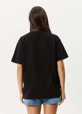 AFENDS Mens Genesis - Heavyweight Boxy Tee - Black - Afends mens genesis   heavyweight boxy tee   black