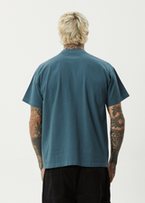 AFENDS Mens Genesis - Heavyweight Boxy Tee - Fuel - Afends mens genesis   heavyweight boxy tee   fuel