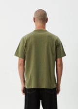 AFENDS Mens Genesis - Heavyweight Boxy Tee - Military - Afends mens genesis   heavyweight boxy tee   military