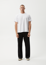 AFENDS Mens Genesis - Heavyweight Boxy Tee - White - Afends mens genesis   heavyweight boxy tee   white