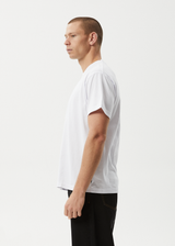 AFENDS Mens Genesis - Heavyweight Boxy Tee - White - Afends mens genesis   heavyweight boxy tee   white