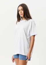 AFENDS Mens Genesis - Heavyweight Boxy Tee - White - Afends mens genesis   heavyweight boxy tee   white