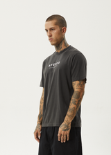 AFENDS Mens Thrown Out - Retro Tee - Black / White - Afends mens thrown out   retro tee   black / white