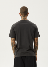 AFENDS Mens Thrown Out - Retro Tee - Black / White - Afends mens thrown out   retro tee   black / white