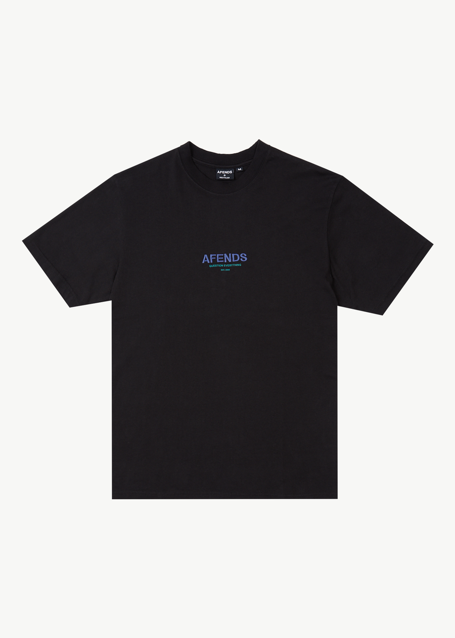 AFENDS Mens Vinyl - Retro Tee - Black
