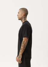 AFENDS Mens Vinyl - Retro Tee - Black - Afends mens vinyl   retro tee   black
