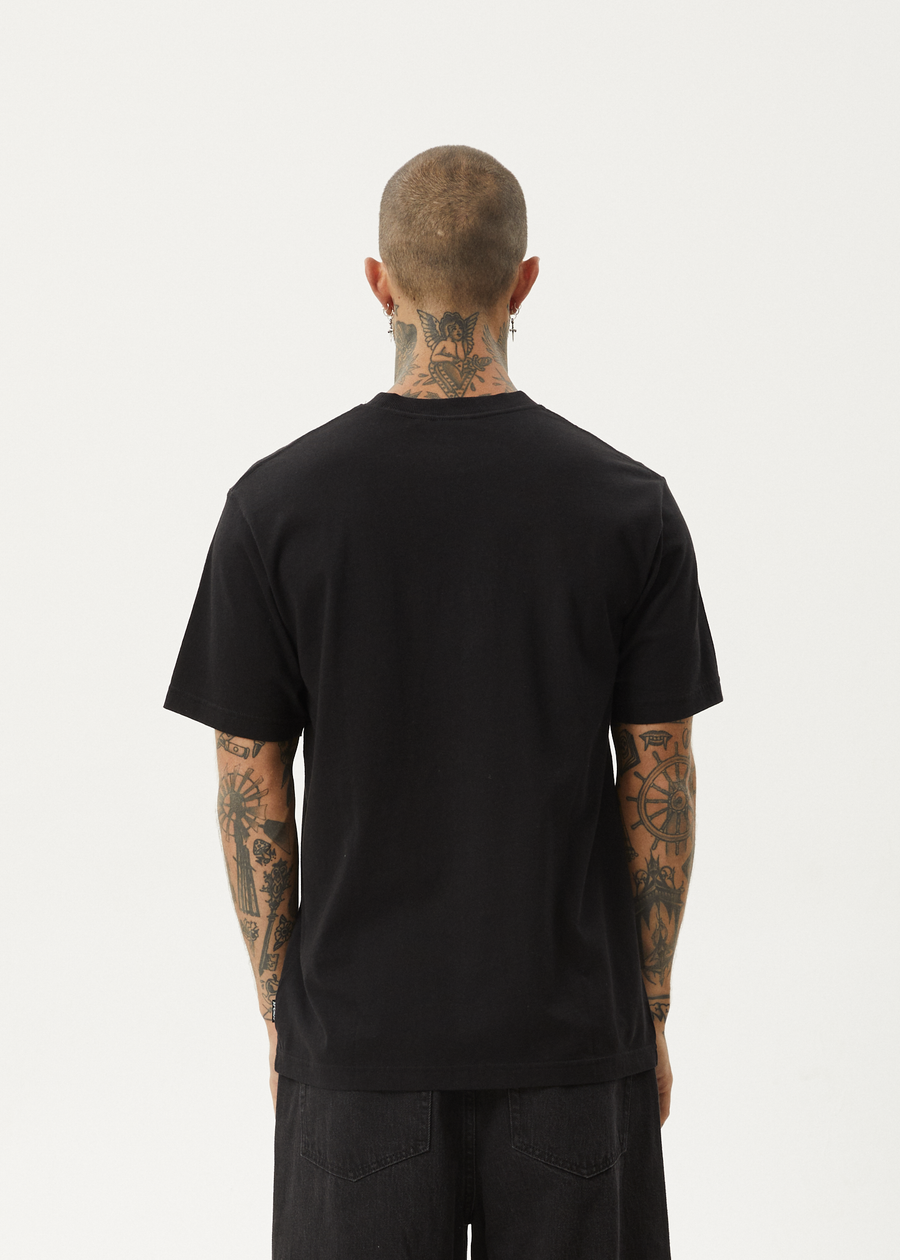AFENDS Mens Vinyl - Retro Tee - Black