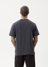 AFENDS Mens Vinyl - Retro Tee - Charcoal - Afends mens vinyl   retro tee   charcoal