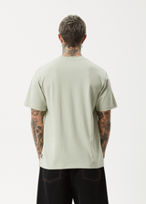 AFENDS Mens Vinyl - Retro Tee - Eucalyptus - Afends mens vinyl   retro tee   eucalyptus
