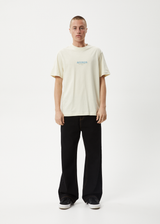 AFENDS Mens Vinyl - Retro Tee - Limestone - Afends mens vinyl   retro tee   limestone