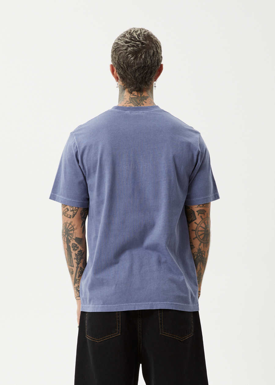 AFENDS Mens Vinyl - Retro Tee - Marlin