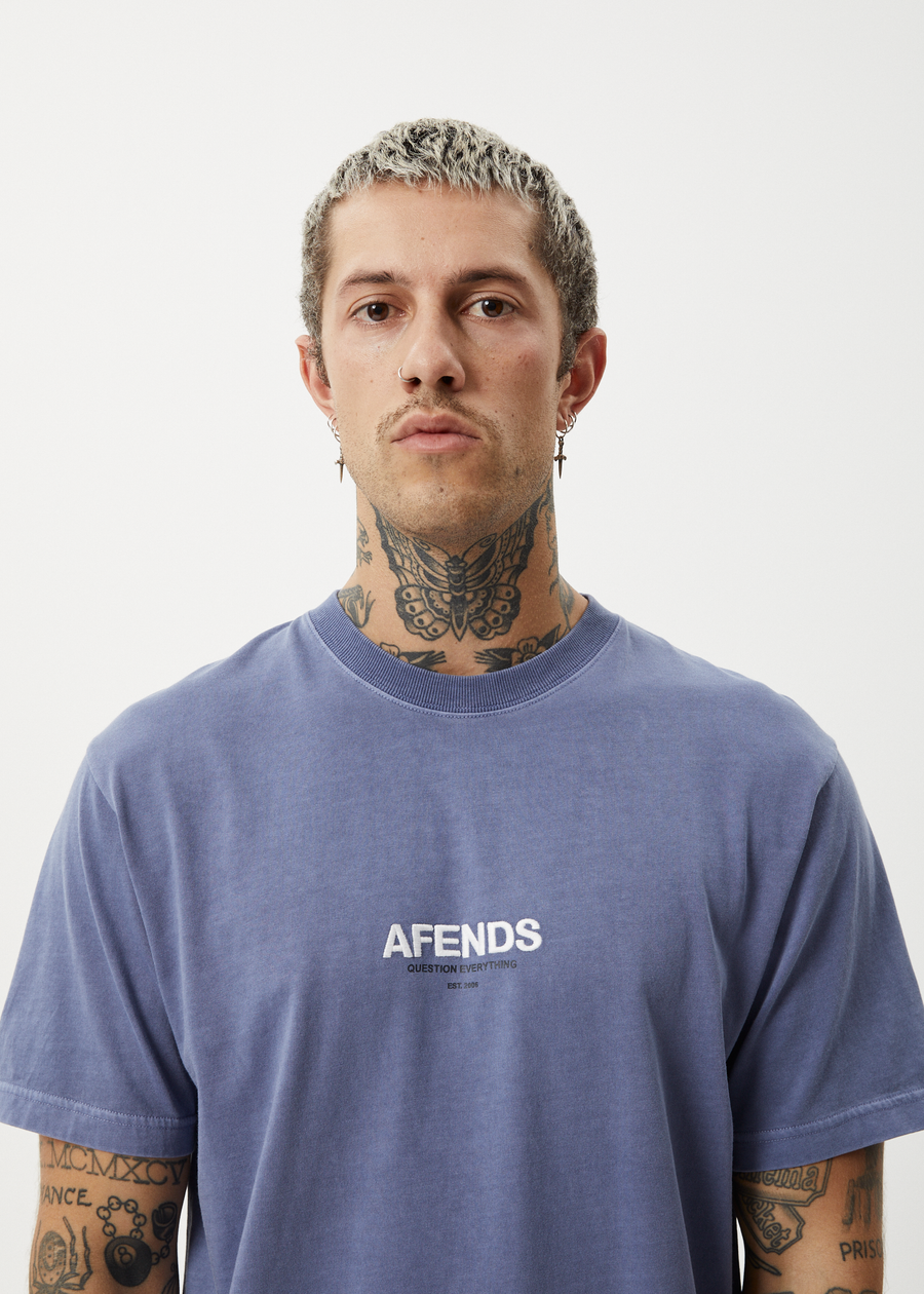 AFENDS Mens Vinyl - Retro Tee - Marlin