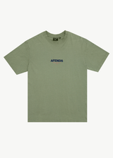 AFENDS Mens Vinyl - Retro Tee - Oil Green - Afends mens vinyl   retro tee   oil green